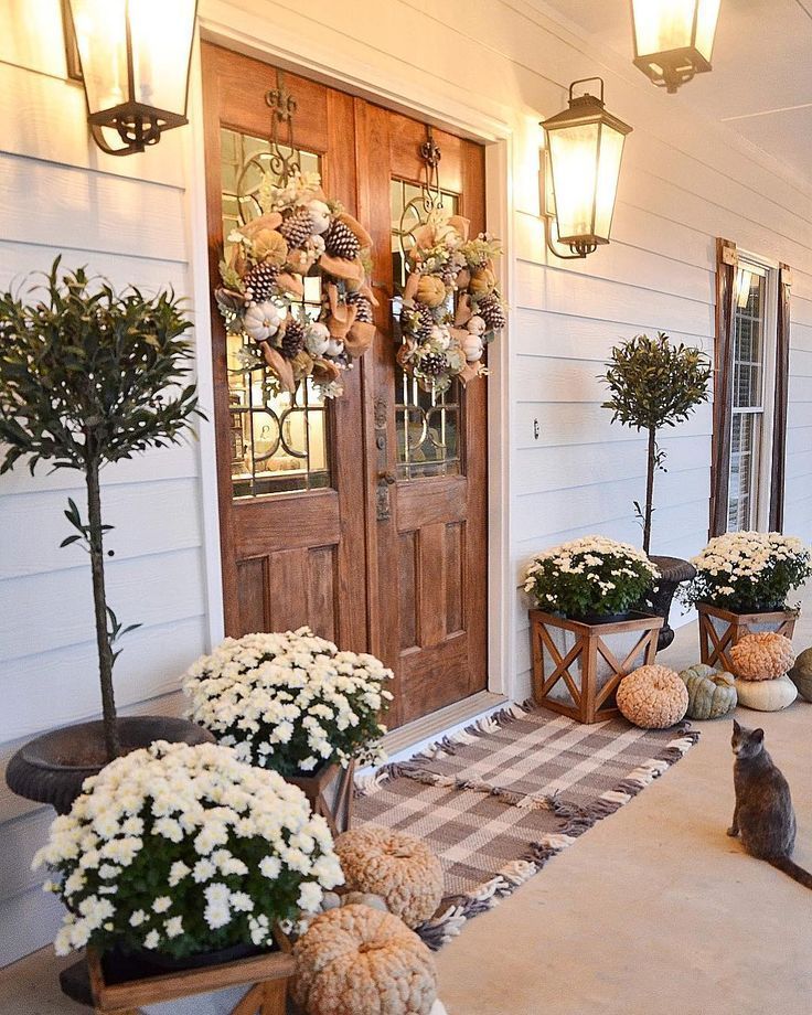 Farmhouse Fall Front Porch Ideas - My Cozy Colorado