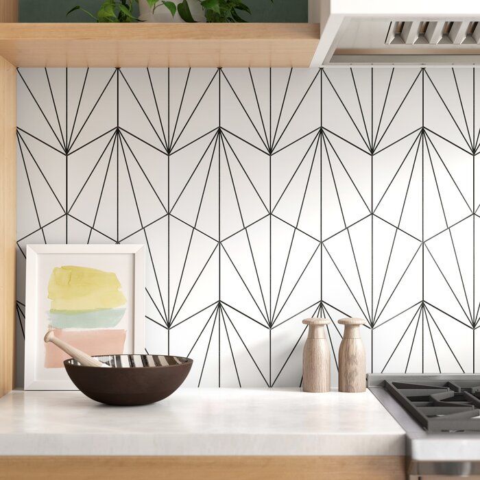 Reanna 9 x 10 Porcelain Patterned Wall & Floor Tile